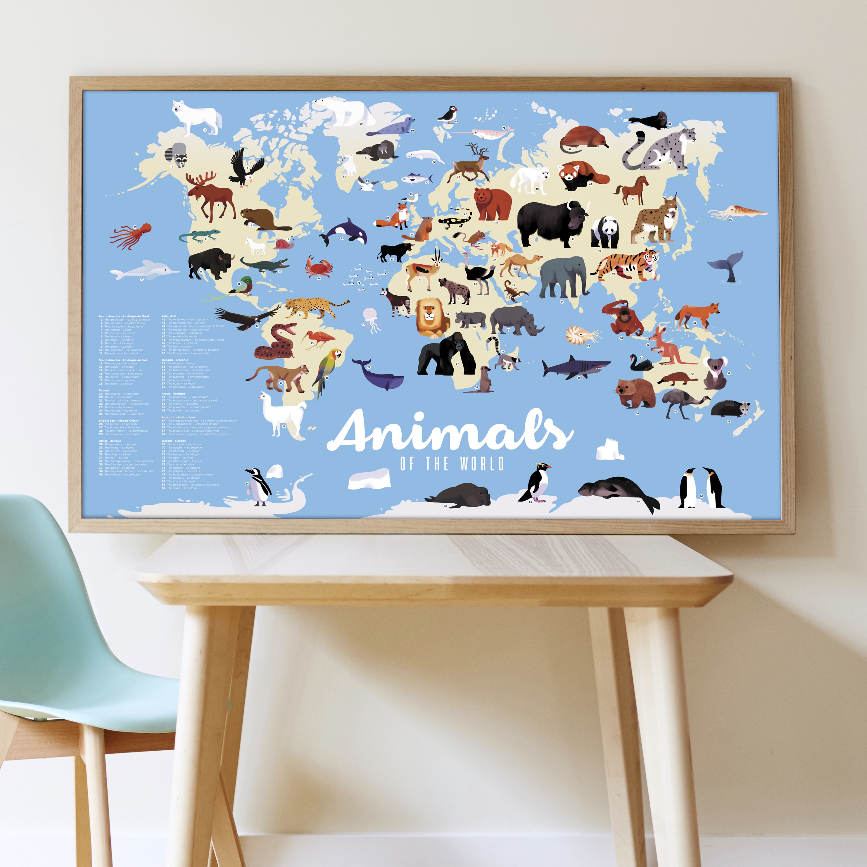 Joc educativ si creativ cu stickere animalele lumii poppik - 2